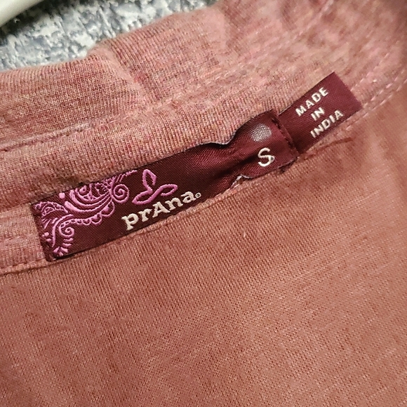 Prana Besha Shirt Dress, Heathered Mauve/Marsala color, Women's Small - Picture 2 of 10